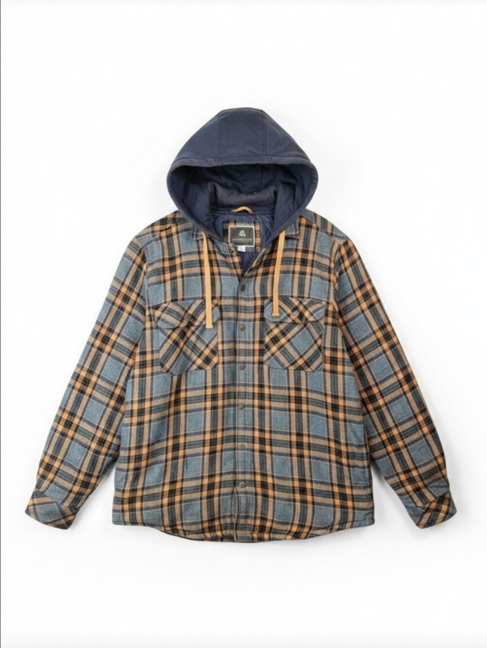 Legendary Outfitters Men's Hooded Plaid Flannel Shacket Large